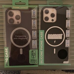 Black MagSafe Compatible Silicone Phone Case